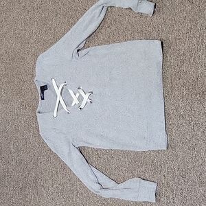 Daytrip lace up sweater size med